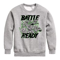 Толстовка с рисунком Transformers Battle Ready для мальчиков 8–20 лет Licensed Character, серый