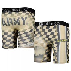 Молодежные боксеры в шахматную клетку Ethika Gold Army Black Knights Podium Unbranded