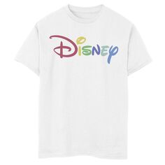 Футболка с радужным логотипом Disney для мальчиков 8–20 лет Disney, белый