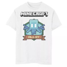 Футболка с изображением значка Minecraft для мальчиков 8–20 лет Minecraft