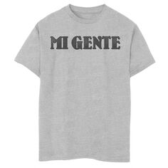 Футболка Gonzales Mi Gente с простой надписью для мальчиков Licensed Character
