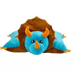 Подушка для домашних животных, синий динозавр, мягкая плюшевая игрушка Pillow Pets