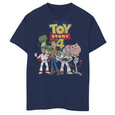 Новая футболка с логотипом фильма «История игрушек 4» для мальчиков 8–20 лет от Disney/Pixar для мальчиков 8–20 лет Disney / Pixar, синий