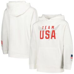 Толстовка с капюшоном и пуловером Youth White Team USA Eagle Outerstuff