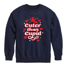 Флисовый свитшот «Citter Than Cupid» для мальчиков 8–20 лет Licensed Character, синий