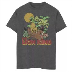 Футболка Disney&apos;s The Lion King для мальчиков 8–20 лет с забавным рисунком тропического леса Disney