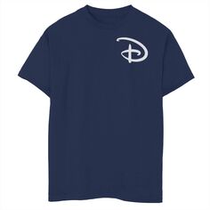 Маленькая футболка с карманом и логотипом Disney&apos;s для мальчиков 8–20 лет Disney, синий