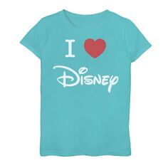 Футболка с логотипом Disney для девочек 7–16 лет I Love Disney Heart Disney
