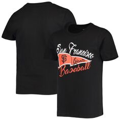 Черная молодежная футболка команды Сан-Франциско Джайентс для девочек Fly The Flag Outerstuff