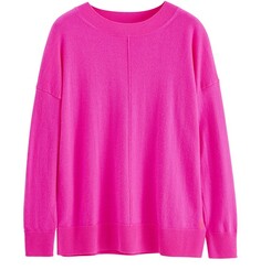 Шерстяной свитер с напуском Chinti &amp; Parker, ярко-розовый