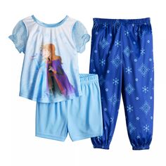 Пижамный комплект из трех предметов для малышей Disney&apos;s Frozen 2 &quot;Sisters Love 2&quot; Licensed Character