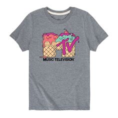 Футболка с логотипом MTV и рисунком мороженого для мальчиков 8–20 лет Licensed Character