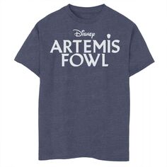 Футболка Disney&apos;s Artemis Fowl с графическим логотипом и простым названием для мальчиков 8–20 лет Disney