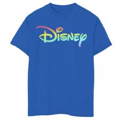 Футболка с радужным логотипом Disney для мальчиков 8–20 лет и рисунком на груди Disney