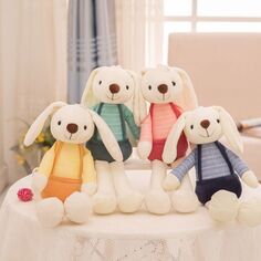 Плюшевая игрушка «Пасхальный кролик» — милая подушка-кукла кролика с висячими ушками для детского дня рождения и пасхального подарка Department Store, зеленый