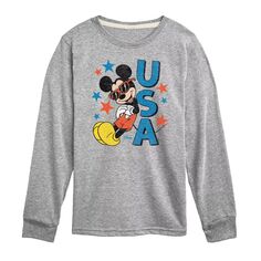 Солнцезащитные очки Disney Mickey Mouse для мальчиков 8–20 лет, США, футболка с длинными рукавами и рисунком Disney