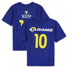 Футболка с именем и номером игрока Cooper Kupp Royal Los Angeles Rams Mainliner для малышей Outerstuff