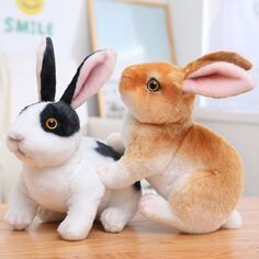 Кукла-симулятор кролика, 7,87-дюймовая плюшевая игрушка-подарок на день рождения и Пасху для детей Department Store, коричневый