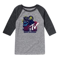 Футболка с логотипом MTV и рисунком реглан для мальчиков 8–20 лет Licensed Character