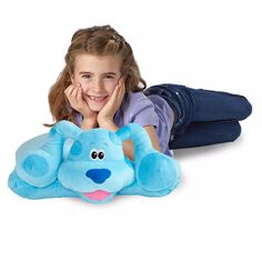 Подушка Домашние животные Nickelodeon Blues Clues Синяя мягкая игрушка-плюшевая игрушка Pillow Pets