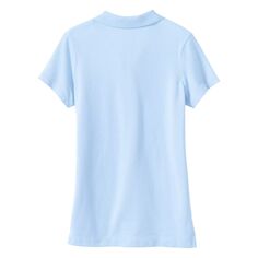 Женская сетчатая рубашка-поло в школьной форме Lands&apos; End для девочек 2–20 лет Lands&apos; End, черный