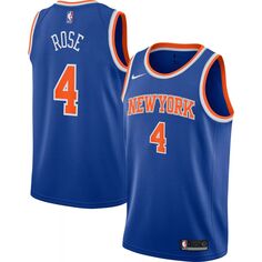 Молодежная майка Nike Derrick Rose Blue New York Knicks 2021/22 Swingman — Icon Edition Nike