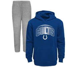 Комплект из толстовки и брюк с капюшоном и брюками для малышей Royal/Heather Grey Indianapolis Colts Outerstuff