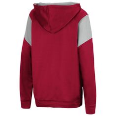 Молодежный пуловер с капюшоном Colosseum Crimson Washington State Cougars VF Cut Sew Colosseum