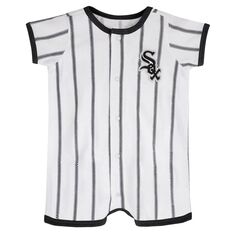 Белый/черный джемпер с короткими рукавами для новорожденных Chicago White Sox Power Hitter Outerstuff