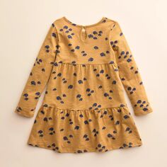 Многоуровневое платье Little Co. от Lauren Conrad для маленьких девочек и девочек из органического материала с длинными рукавами Little Co. by Lauren Conrad