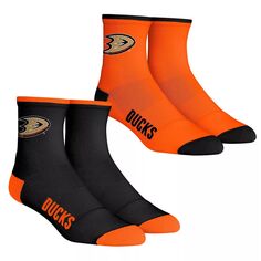 Комплект из 2 носков Youth Rock Em Socks Anaheim Ducks Core Team из двух четвертьдлинных носков Unbranded