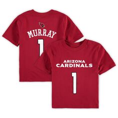 Футболка с именем и номером игрока Kyler Murray Cardinal Arizona Cardinals Mainliner для дошкольников Outerstuff