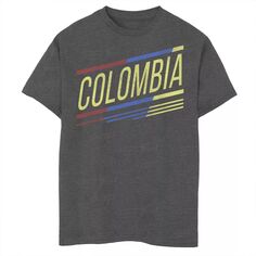 Футболка Gonzales Colombia с косыми полосками и логотипом для мальчиков Licensed Character