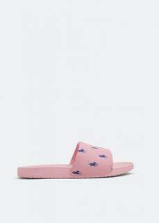 Шлепанцы POLO RALPH LAUREN Gansett slides, розовый