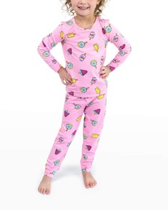 Пижамный комплект &quot;Мороженое&quot; для девочек, 2 предмета, размер 12M-8 Lovey&amp;Grink Lovey&Grink