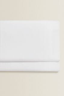 (500 нитей) плоский лист из хлопка-перкаля Zara, белый