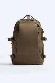 Многокарманный рюкзак Zara, песочно-коричневый