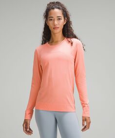 Свободная рубашка с длинным рукавом 2.0 Lululemon, коралловый