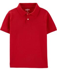 Хлопковая футболка-поло Kid из пике Carter&apos;s, красный Carters
