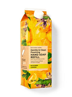 Сменный блок пенящегося мыла для рук Gentle &amp; Clean Kitchen Lemon, 32 fl oz / 946 ml, Bath and Body Works