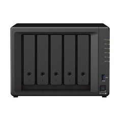 Сетевое хранилище Synology DS1522+ NAS 5 отсеков с 5 дисками по 8Тб, черный