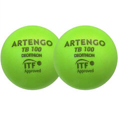 Теннисный мяч TB100 Foam 2-Pack 9cm Green ARTENGO