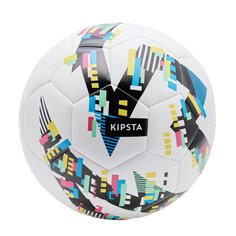 Обучающий футбольный мяч размер 5 - белый/черный KIPSTA, белый