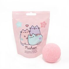 Pusheen Bath Fizzer шипучая бомбочка для ванны Клубника 100г