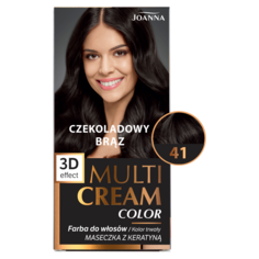 Joanna Multi Cream Color краска для волос 41 шоколадно-коричневый, 1 упаковка