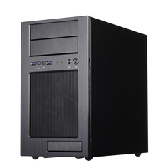 Корпус SilverStone TJ08-E, Mini Tower, SST-TJ08B-E, черный