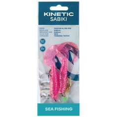 Оснастки Kinetic Sabiki Twister XL Tail, розовый