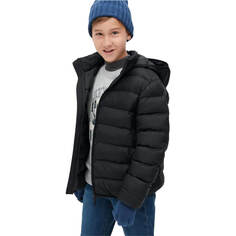 Детская парка Uniqlo Warm Padded Washable Hooded, черный