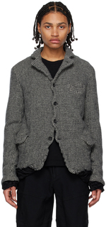 Серый пиджак с узором \гусиные лапки\&quot;&quot; Black Comme des Garçons