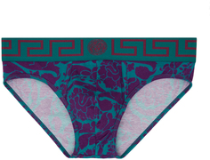 Синие трусы Barocco Versace Underwear